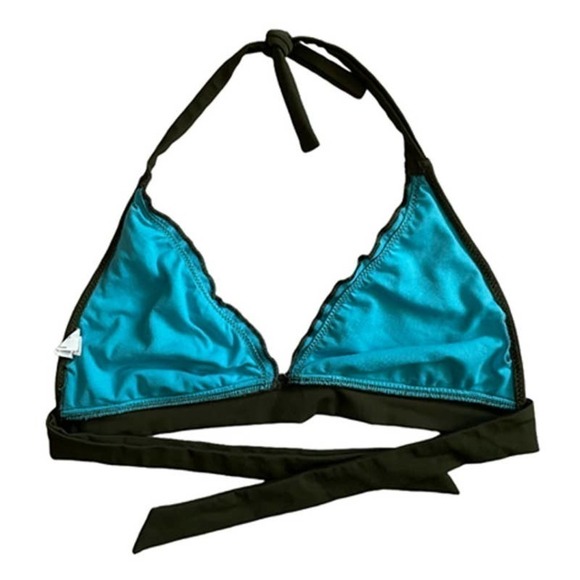 𝅺❤️ Mossimo Green Eyelet Bikini Top Size M - Picture 4 of 5